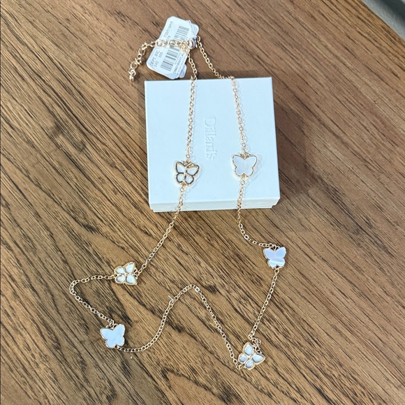 Dillards Jewelry - Delicate Gold Butterfly Necklace